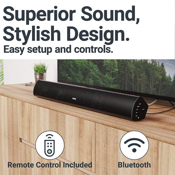 Majority Teton Sound Bar for TV | 120W Powerful Stereo 2.1 Channel Sound - Picture 3 of 7